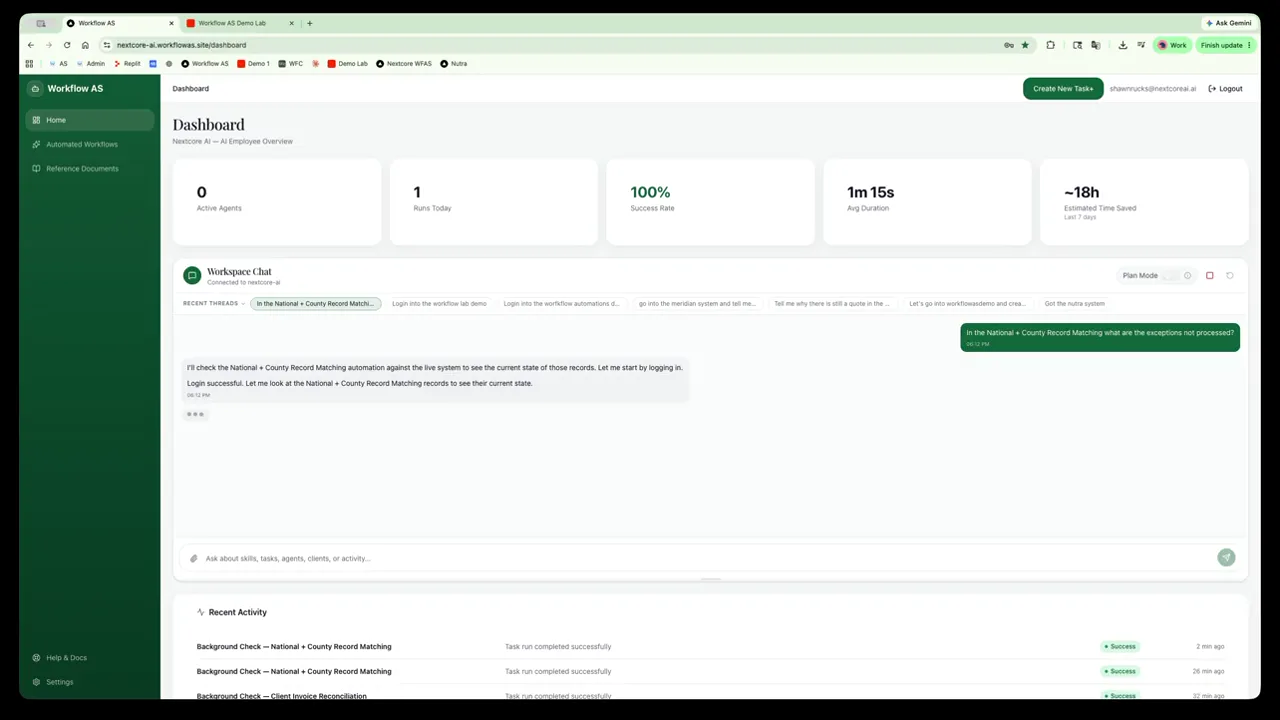 National and county record matching demo
