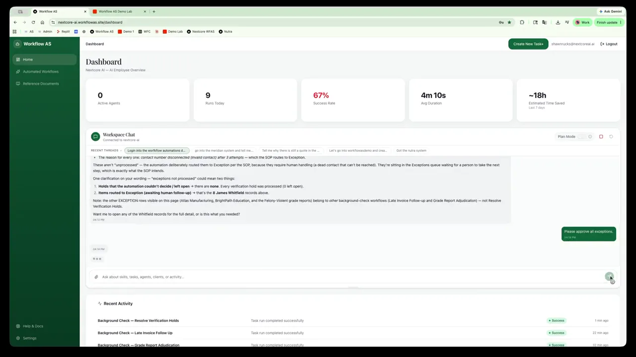 Verification holds demo